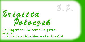 brigitta poloczek business card